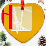 Basketball Heart Ornament (2 Sides) Front