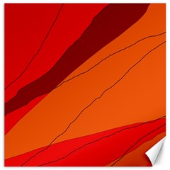 Red And Orange Decorative Abstraction Canvas 16  X 16   by Valentinaart