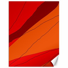 Red And Orange Decorative Abstraction Canvas 18  X 24  