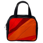 Red and orange decorative abstraction Classic Handbags (2 Sides) Back