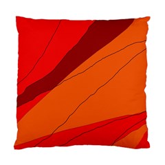 Red And Orange Decorative Abstraction Standard Cushion Case (two Sides) by Valentinaart