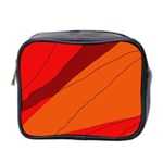 Red and orange decorative abstraction Mini Toiletries Bag 2-Side Front