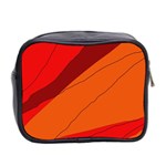 Red and orange decorative abstraction Mini Toiletries Bag 2-Side Back