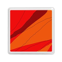 Red And Orange Decorative Abstraction Memory Card Reader (square)  by Valentinaart