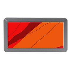 Red And Orange Decorative Abstraction Memory Card Reader (mini) by Valentinaart