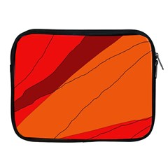 Red And Orange Decorative Abstraction Apple Ipad 2/3/4 Zipper Cases by Valentinaart