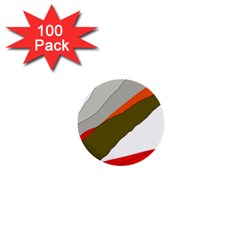 Decorative abstraction 1  Mini Buttons (100 pack) 