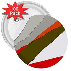 Decorative abstraction 3  Buttons (100 pack) 