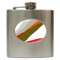 Decorative Abstraction Hip Flask (6 Oz) by Valentinaart