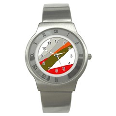 Decorative Abstraction Stainless Steel Watch by Valentinaart