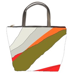 Decorative abstraction Bucket Bags