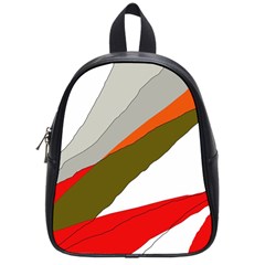 Decorative abstraction School Bags (Small) 