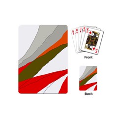 Decorative Abstraction Playing Cards (mini)  by Valentinaart