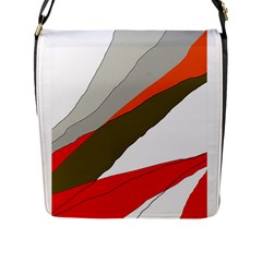 Decorative abstraction Flap Messenger Bag (L) 