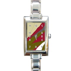 Decoratve Abstraction Rectangle Italian Charm Watch by Valentinaart