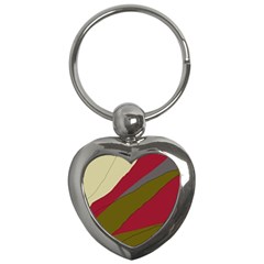 Decoratve Abstraction Key Chains (heart)  by Valentinaart