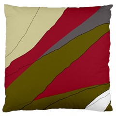 Decoratve Abstraction Large Cushion Case (two Sides) by Valentinaart