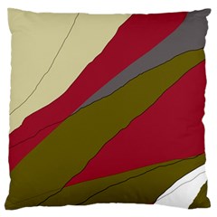 Decoratve Abstraction Large Flano Cushion Case (one Side) by Valentinaart