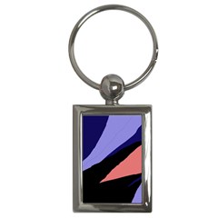 Purple And Pink Abstraction Key Chains (rectangle)  by Valentinaart