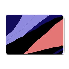 Purple And Pink Abstraction Small Doormat  by Valentinaart