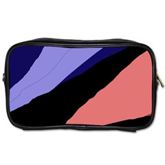 Purple And Pink Abstraction Toiletries Bags by Valentinaart