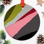 Colorful abstraction Ornament (Round)  Front