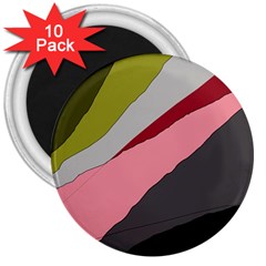 Colorful Abstraction 3  Magnets (10 Pack)  by Valentinaart