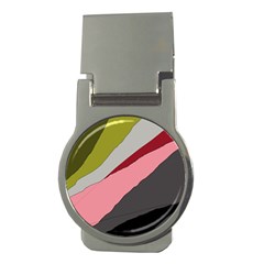 Colorful Abstraction Money Clips (round)  by Valentinaart