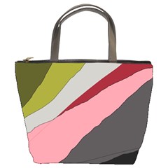 Colorful Abstraction Bucket Bags by Valentinaart