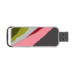 Colorful Abstraction Portable Usb Flash (one Side) by Valentinaart