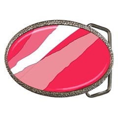 Pink Abstraction Belt Buckles by Valentinaart