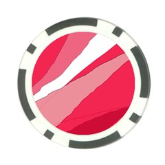 Pink Abstraction Poker Chip Card Guards by Valentinaart