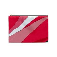 Pink Abstraction Cosmetic Bag (medium)  by Valentinaart