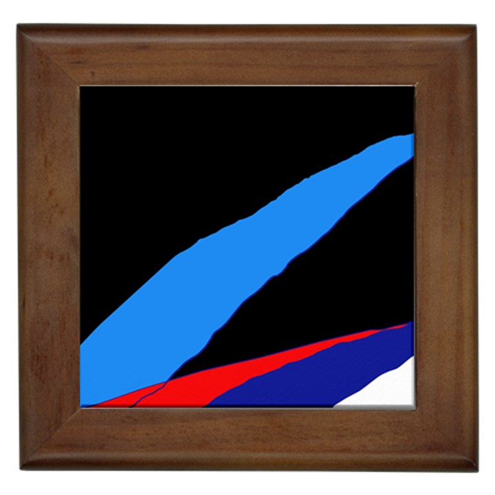 Colorful abstraction Framed Tiles