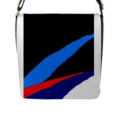 Colorful Abstraction Flap Messenger Bag (l)  by Valentinaart