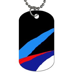 Colorful Abstraction Dog Tag (two Sides) by Valentinaart