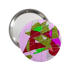 Flora Abstraction 2 25  Handbag Mirrors