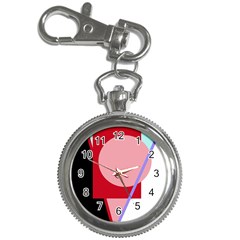 Decorative Geomeric Abstraction Key Chain Watches by Valentinaart