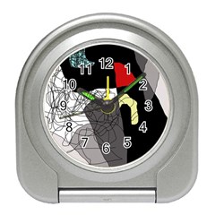 Decorative Abstraction Travel Alarm Clocks by Valentinaart