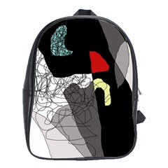 Decorative Abstraction School Bags(large)  by Valentinaart