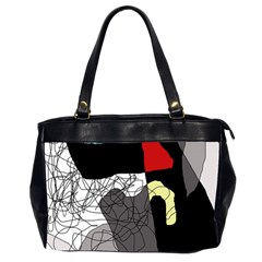 Decorative Abstraction Office Handbags (2 Sides)  by Valentinaart