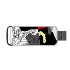 Decorative Abstraction Portable Usb Flash (two Sides) by Valentinaart