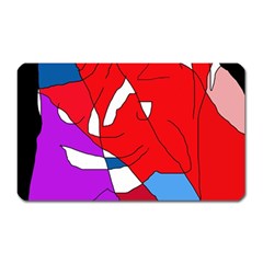 Colorful Abstraction Magnet (rectangular) by Valentinaart