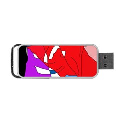 Colorful Abstraction Portable Usb Flash (one Side) by Valentinaart