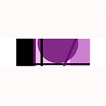 Purple geometrical abstraction Large Bar Mats 32 x8.5  Bar Mat