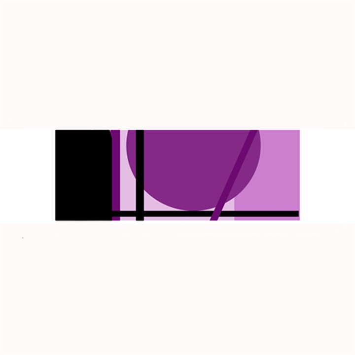 Purple geometrical abstraction Large Bar Mats