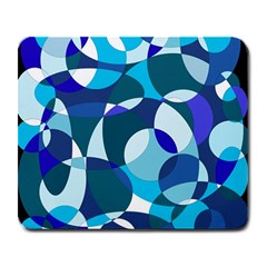 Blue Abstraction Large Mousepads by Valentinaart