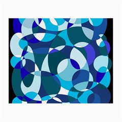 Blue Abstraction Small Glasses Cloth by Valentinaart