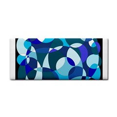 Blue Abstraction Hand Towel by Valentinaart