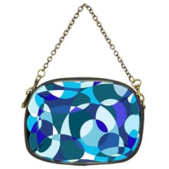 Blue Abstraction Chain Purses (two Sides)  by Valentinaart